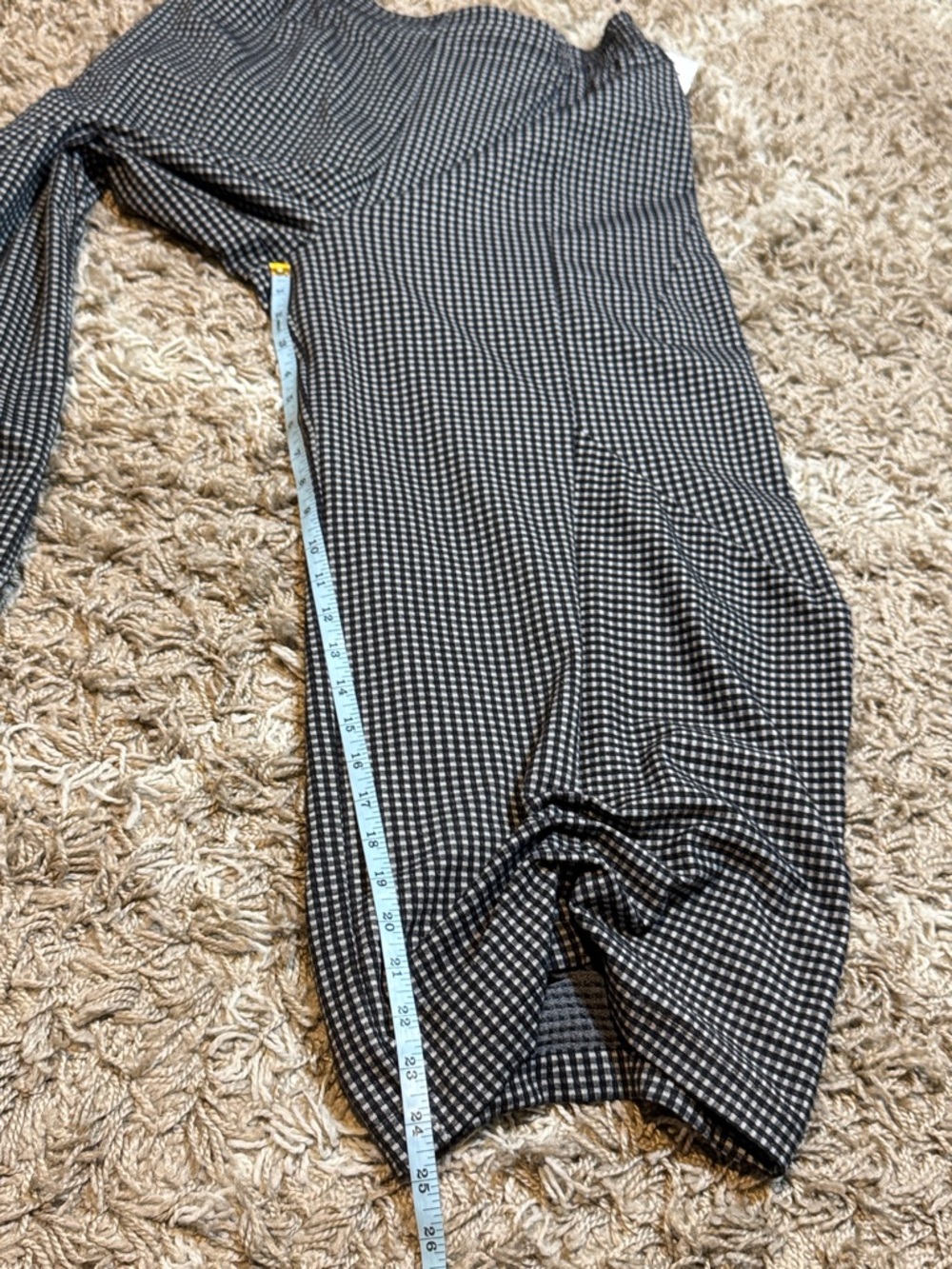 NWT XIAO Black & Gray Gingham Lantern Lagenlook Pants size Medium - Picture 10 of 12